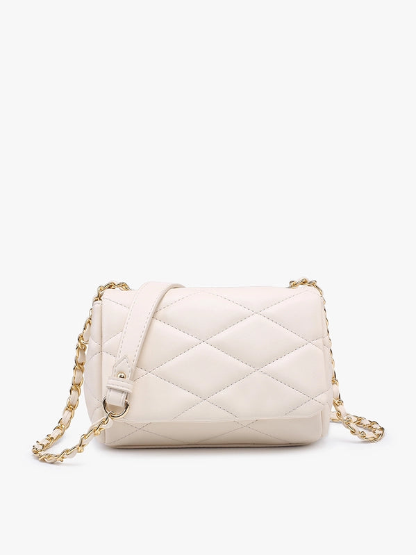 Prague Quilted Crossbody with Chain Strap