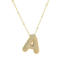 Blingy Initial Balloon Bubble Necklace