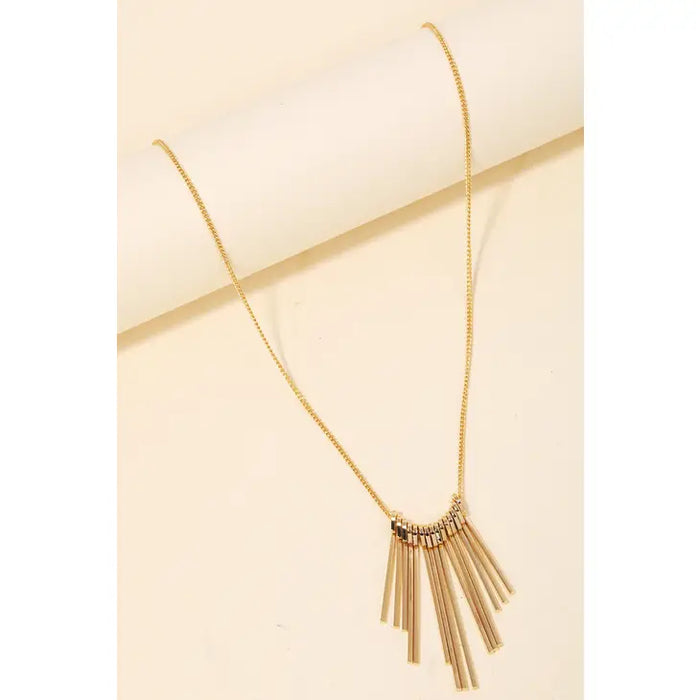 Bar Fringe Necklace