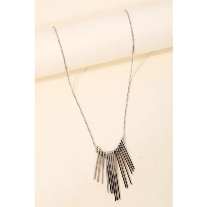 Bar Fringe Necklace