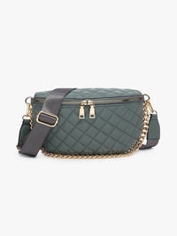 Sylvie Quilted Belt Bag with Chain Strap