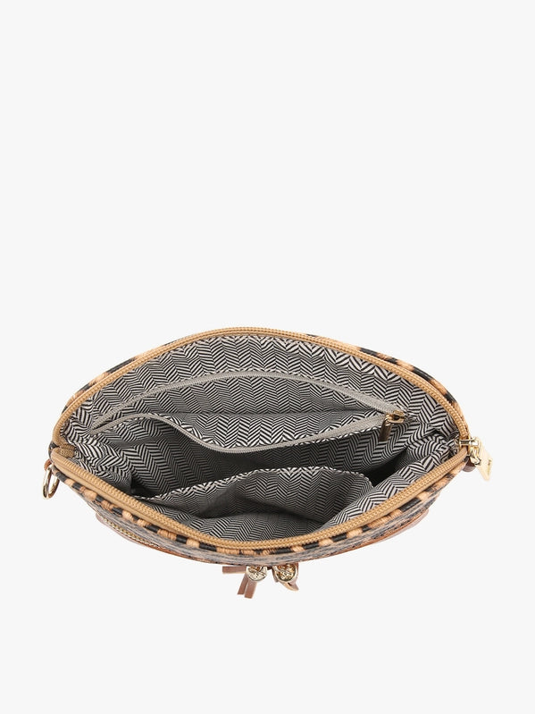 Tara Double Zip Crossbody Bag
