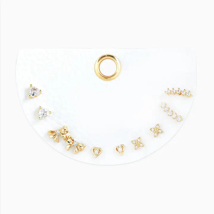 Dainty Sparkle Earring Set