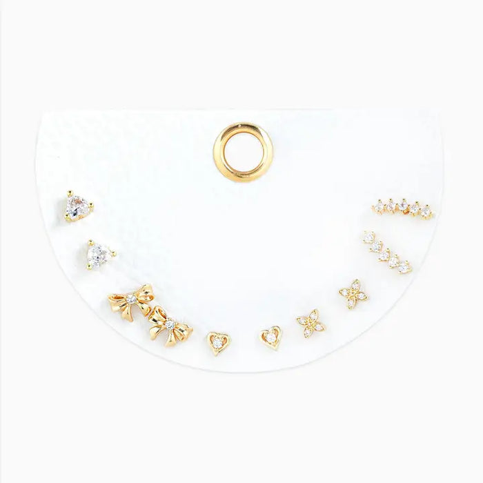 Dainty Sparkle Earring Set