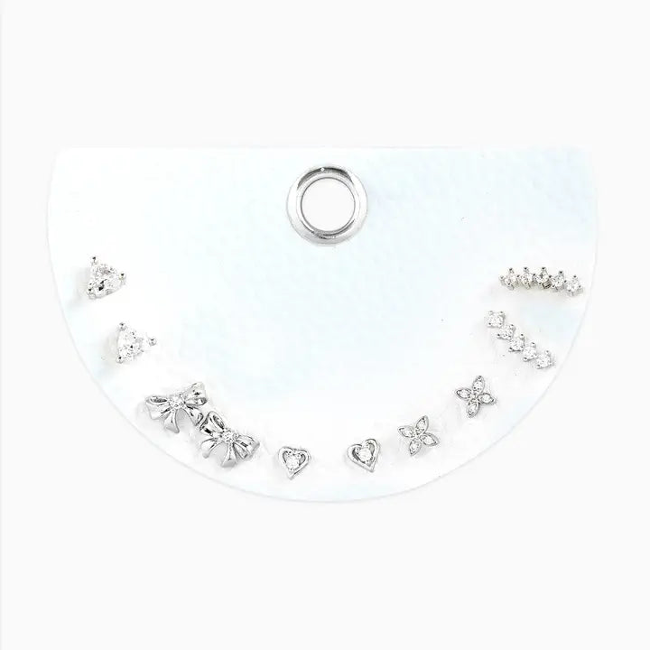 Dainty Sparkle Earring Set