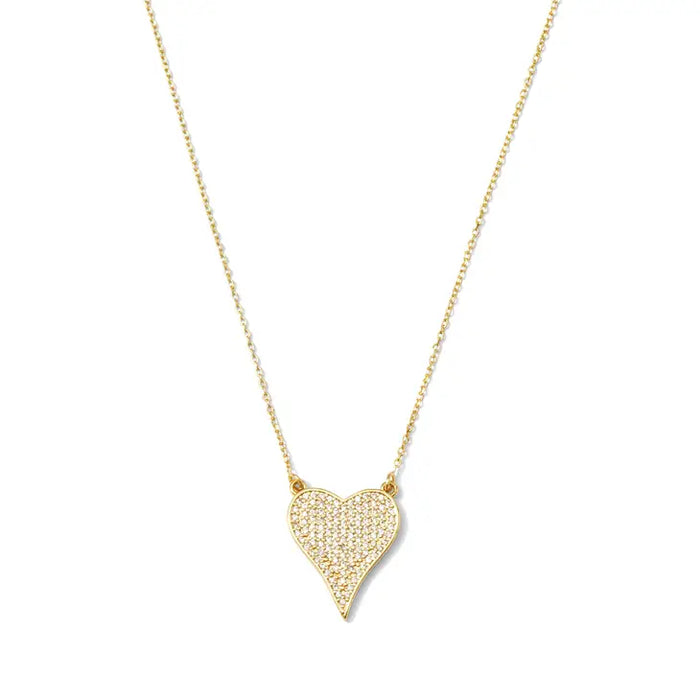 Pave Heart Necklace