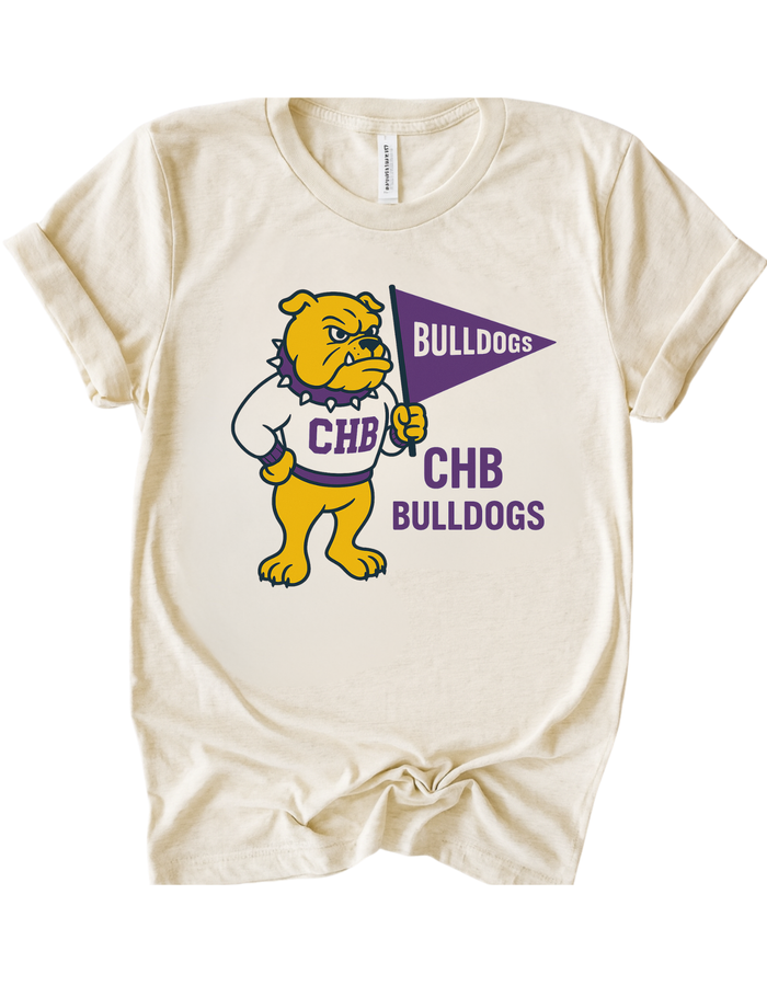 CHB Bulldogs Vintage Mascot Tee & Sweatshirt