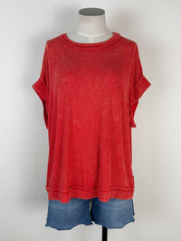 Charli Mineral Wash Set in Red