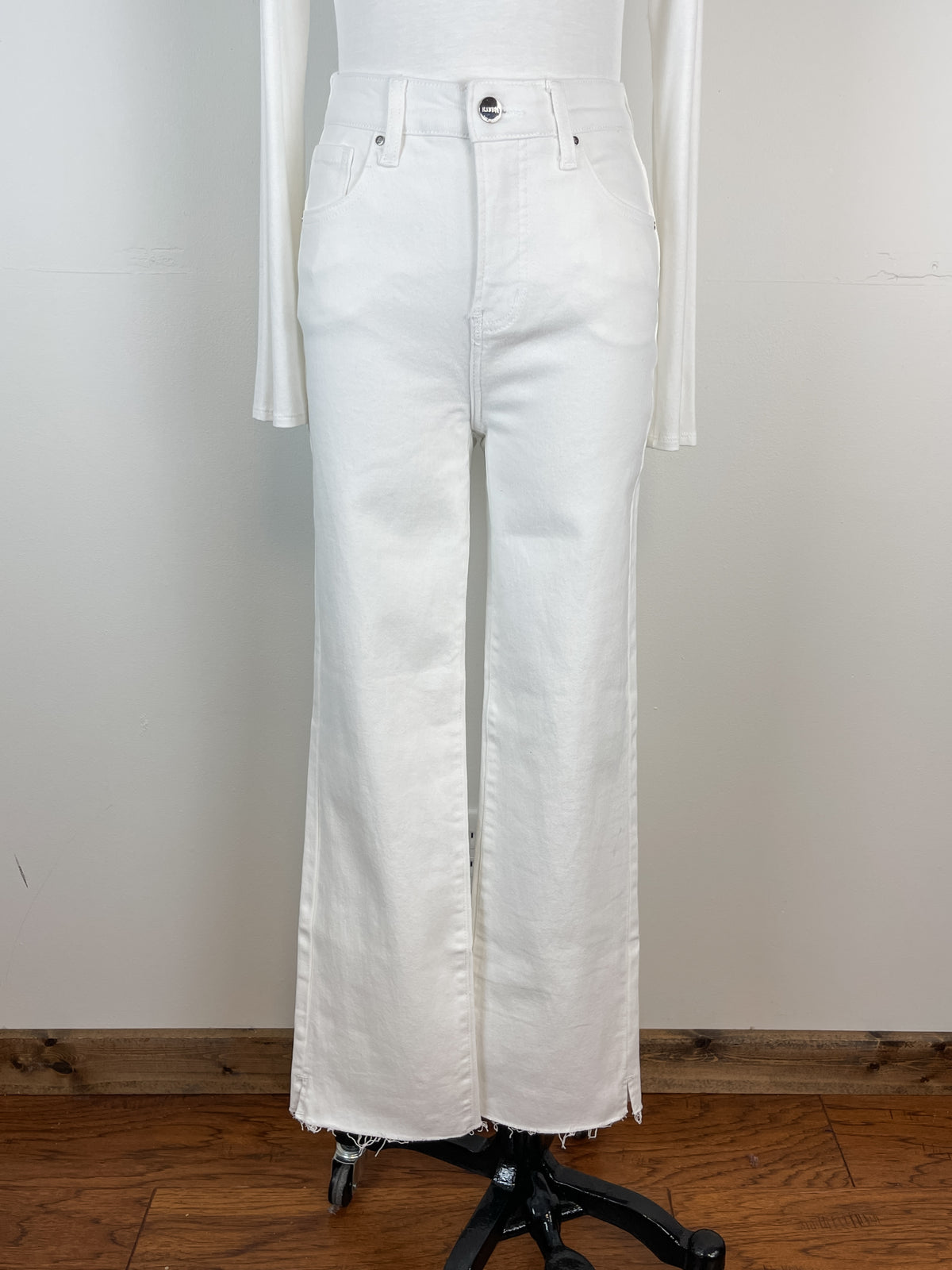 Risen Lydia Tummy Control Slim Straight in White