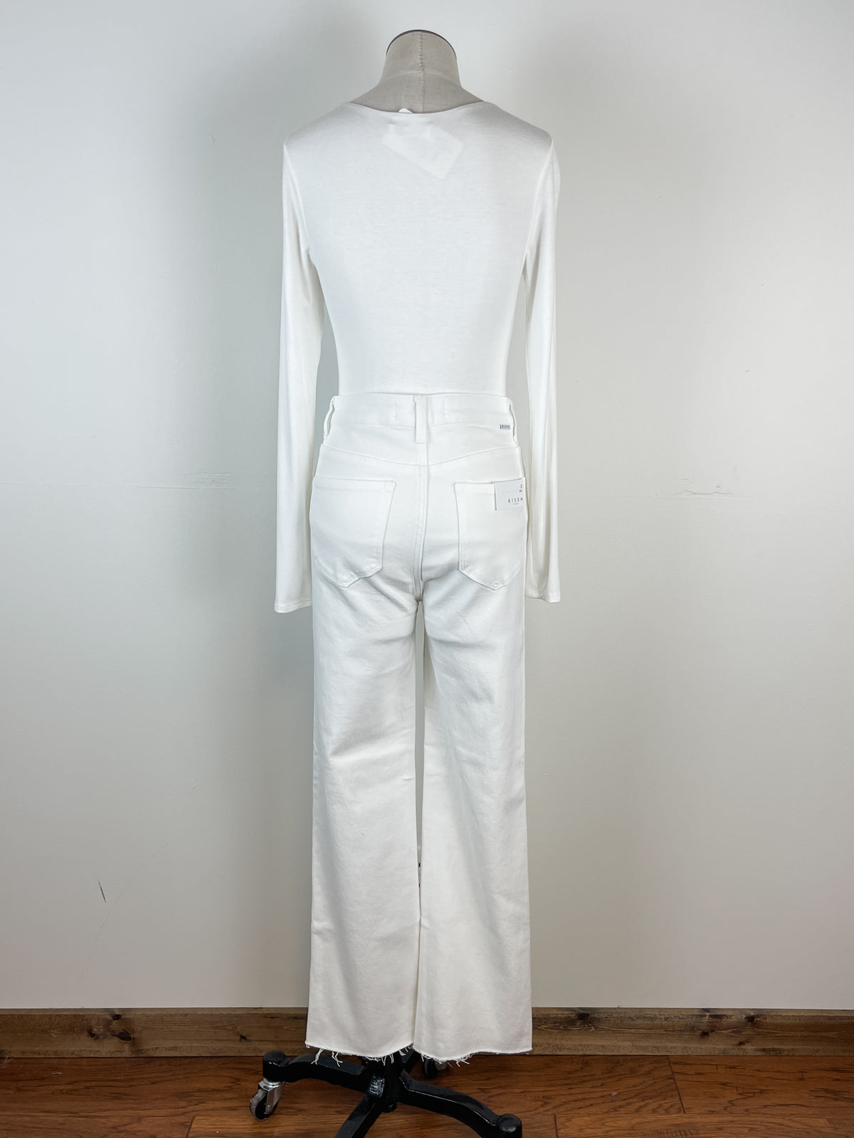 Risen Lydia Tummy Control Slim Straight in White