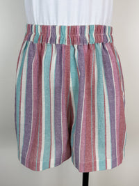 Florina Striped Short in Aqua