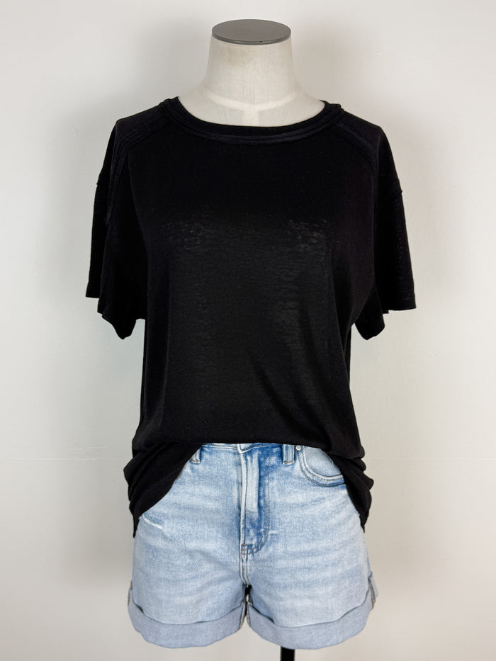 Junie Basic Tee in Black