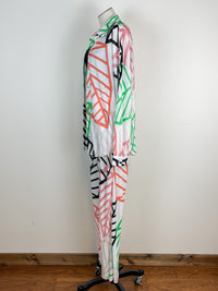 Palm Print Button Up in Multi