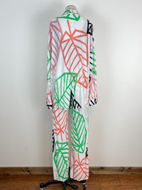 Palm Print Button Up in Multi
