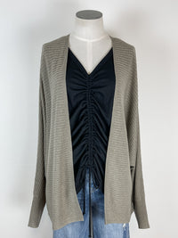 Kate Ruched Front Tee in Black