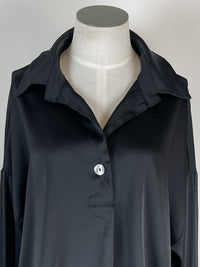 Salem V Neck Blouse in Black