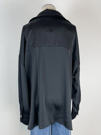 Salem V Neck Blouse in Black