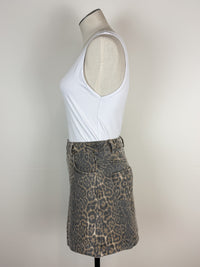 Kennedy Leopard Skirt in Mocha