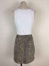 Kennedy Leopard Skirt in Mocha