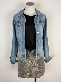Kennedy Leopard Skirt in Mocha