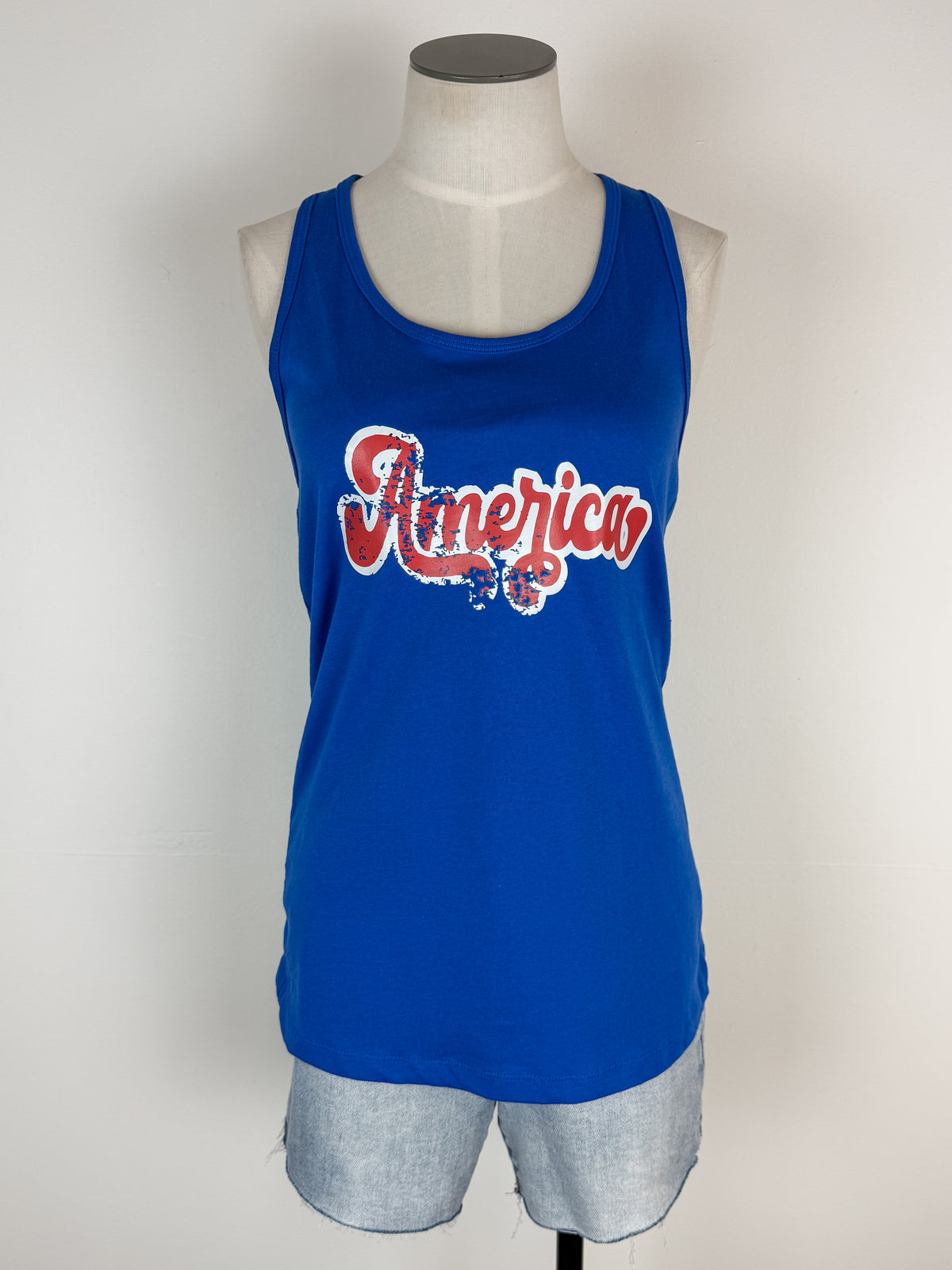 America Tank in Blue