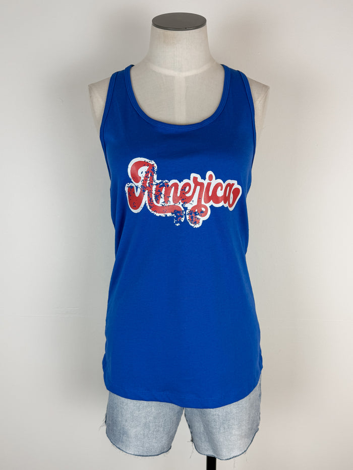 America Tank in Blue