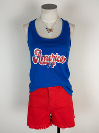 America Tank in Blue