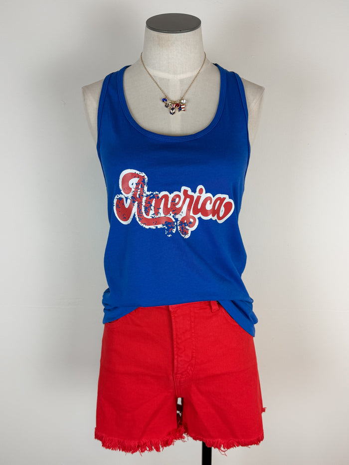 America Tank in Blue