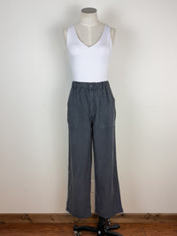 Cora Wide Leg Pant in Charcoal