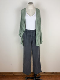 Cora Wide Leg Pant in Charcoal