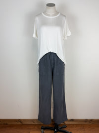 Cora Wide Leg Pant in Charcoal