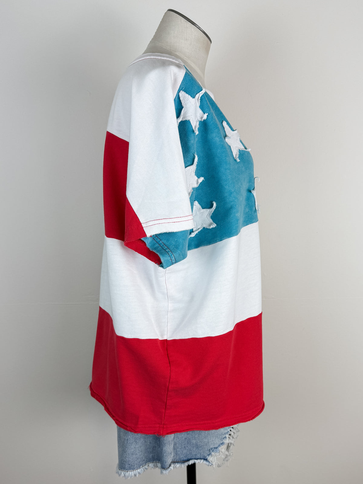 American Flag Top in Red/White/Blue