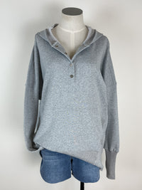 Vivi Oversized Pullover in Heather Grey