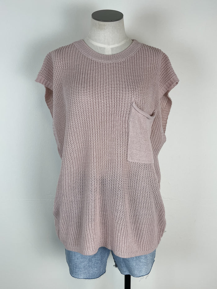 Finley Sweater Top in Blush
