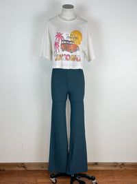 The Beach Boys Kokomo Postcard Cropped Tee in Off White