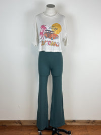 The Beach Boys Kokomo Postcard Cropped Tee in Off White