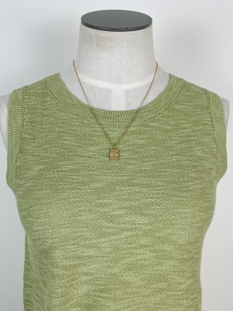 Madeline Knit Tank in Matcha