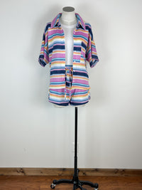 Becca Striped Shorts in Navy Multi