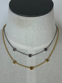 Nickel and Suede GBR Necklace