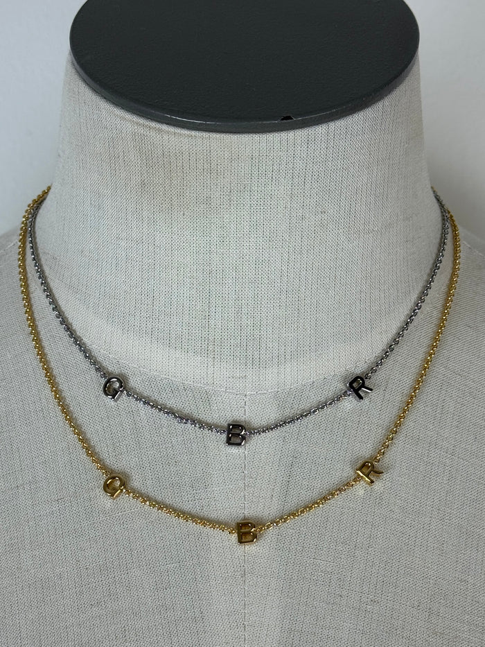 Nickel and Suede GBR Necklace