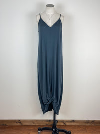 Mara V Neck Maxi Dress in Deep Teal