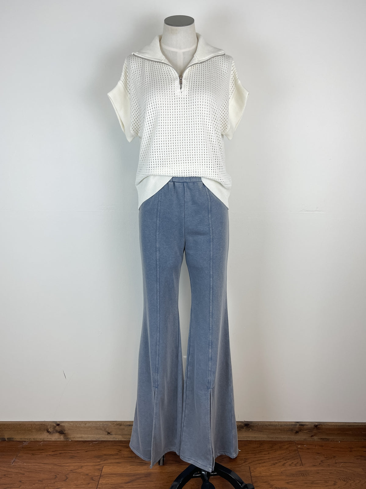Split Leg Flare in Denim