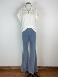 Split Leg Flare in Denim