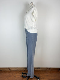 Split Leg Flare in Denim