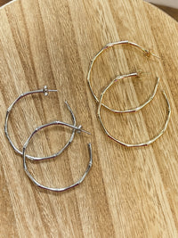 Nadia Textured Hoop