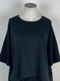 Nina Bike Short and Tee Set in Black