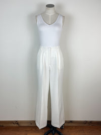 Jocelyn Wide Leg Trouser in Cream