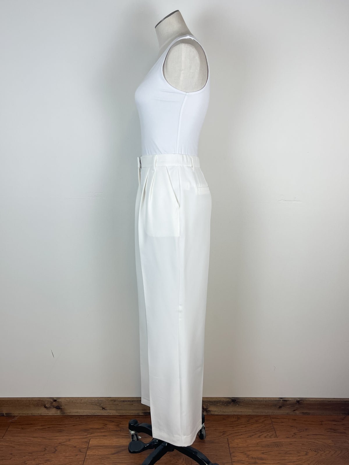 Jocelyn Wide Leg Trouser in Cream