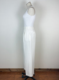Jocelyn Wide Leg Trouser in Cream