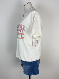 Beach Boys Palm Cut Off Tee in Off White